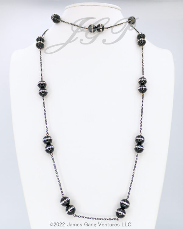 Black Onyx & Crystal Bead Set - Image 2