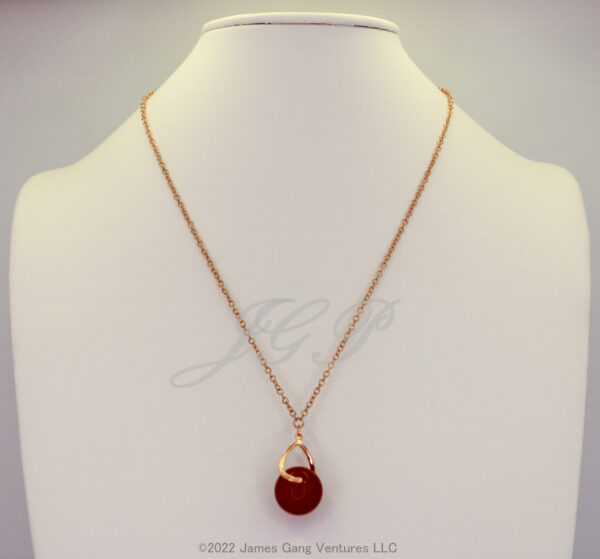 Carnelian Pendant and Earring Set