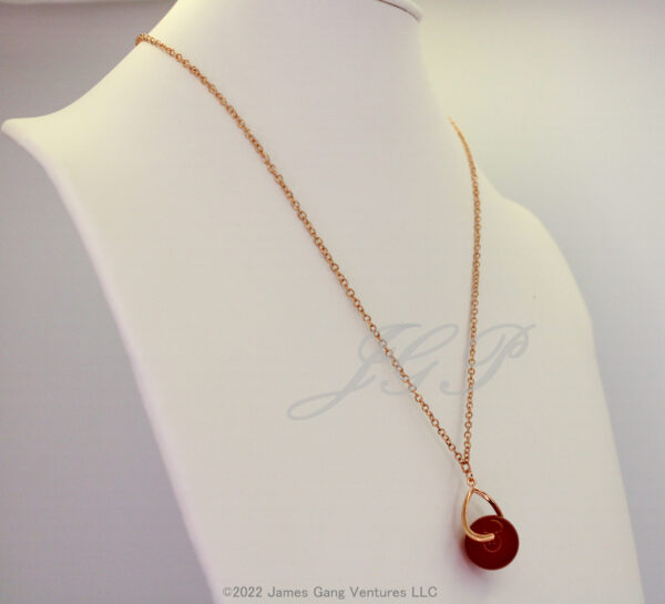 Carnelian Pendant and Earring Set - Image 2