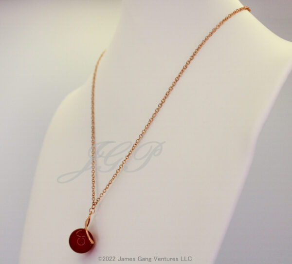 Carnelian Pendant and Earring Set - Image 3