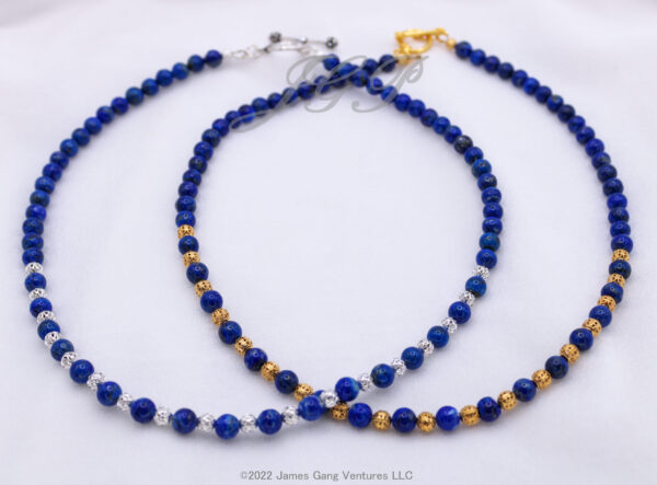 Lapis Lazuli Necklaces with GP or SP Beads