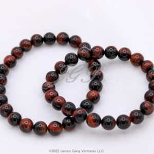 Red Tiger's Eye Stretch Bracelets