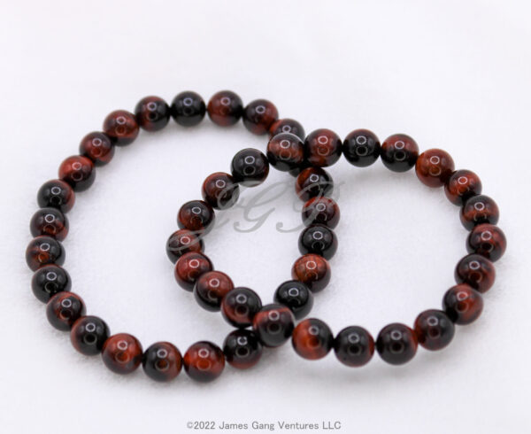 Red Tiger's Eye Stretch Bracelets