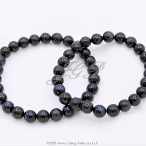 Blue Tiger's Eye Bead Stretch Bracelets