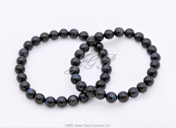 Blue Tiger's Eye Bead Stretch Bracelets